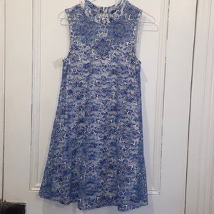 Size small blue and white dress